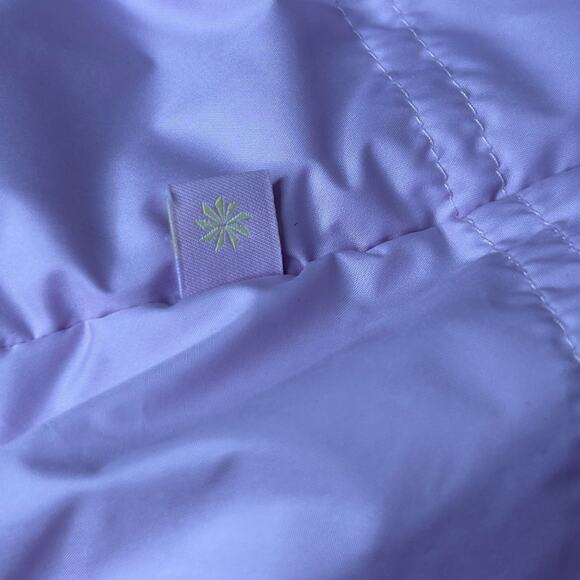 Athleta Girl So Toasty Reversible Sherpa Vest Warm Fuzzy Size XL/14 EUC Purple - Picture 12 of 12